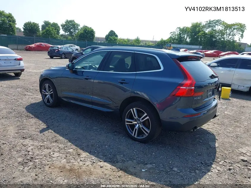 2021 Volvo Xc60 T5 Momentum VIN: YV4102RK3M1813513 Lot: 45435299