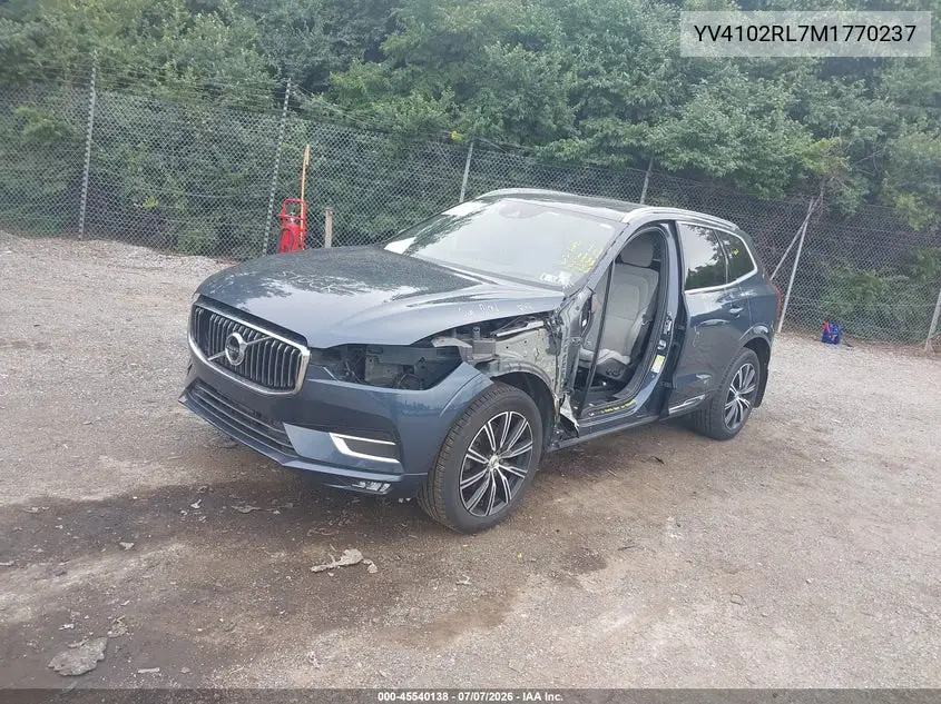 2021 Volvo Xc60 T5 Inscription VIN: YV4102RL7M1770237 Lot: 45540138