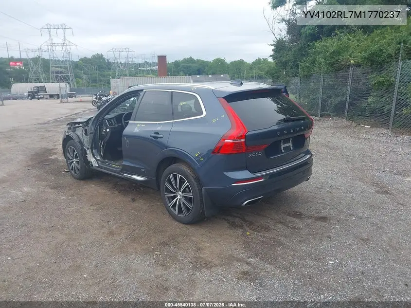 2021 Volvo Xc60 T5 Inscription VIN: YV4102RL7M1770237 Lot: 45540138