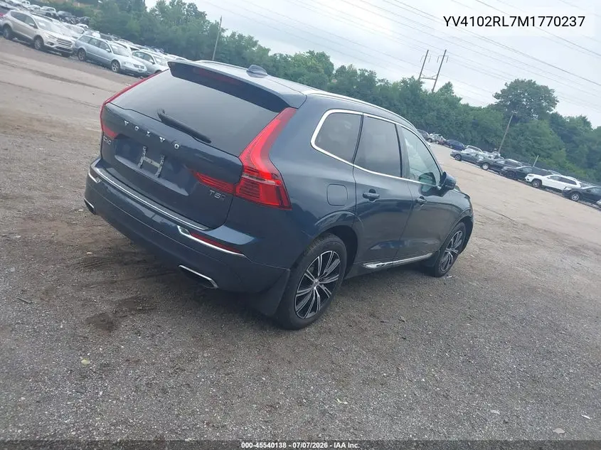2021 Volvo Xc60 T5 Inscription VIN: YV4102RL7M1770237 Lot: 45540138