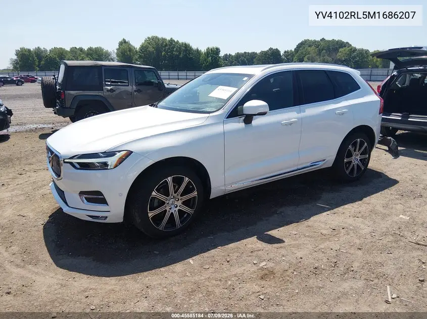 2021 Volvo Xc60 T5 Inscription VIN: YV4102RL5M1686207 Lot: 45585184