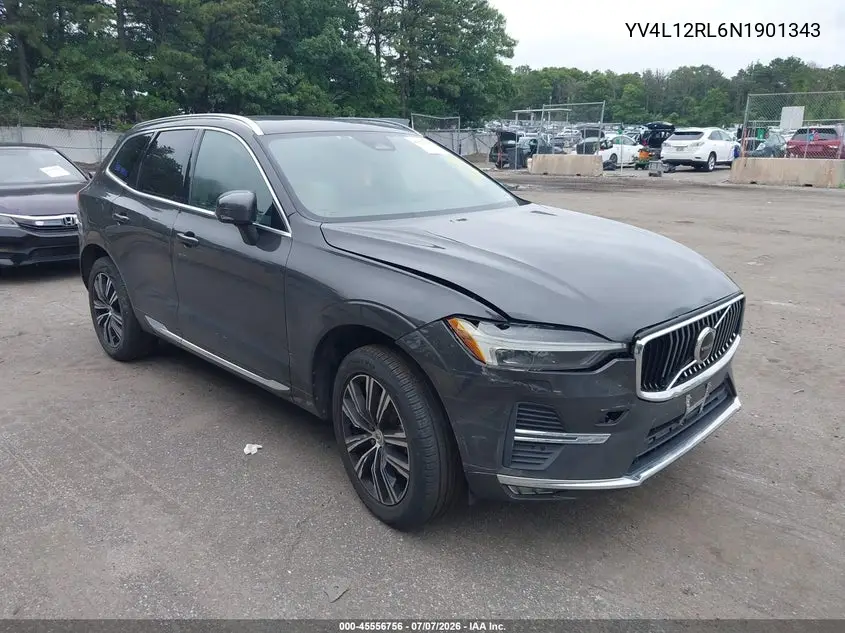 2022 Volvo Xc60 B5 Inscription VIN: YV4L12RL6N1901343 Lot: 45556756
