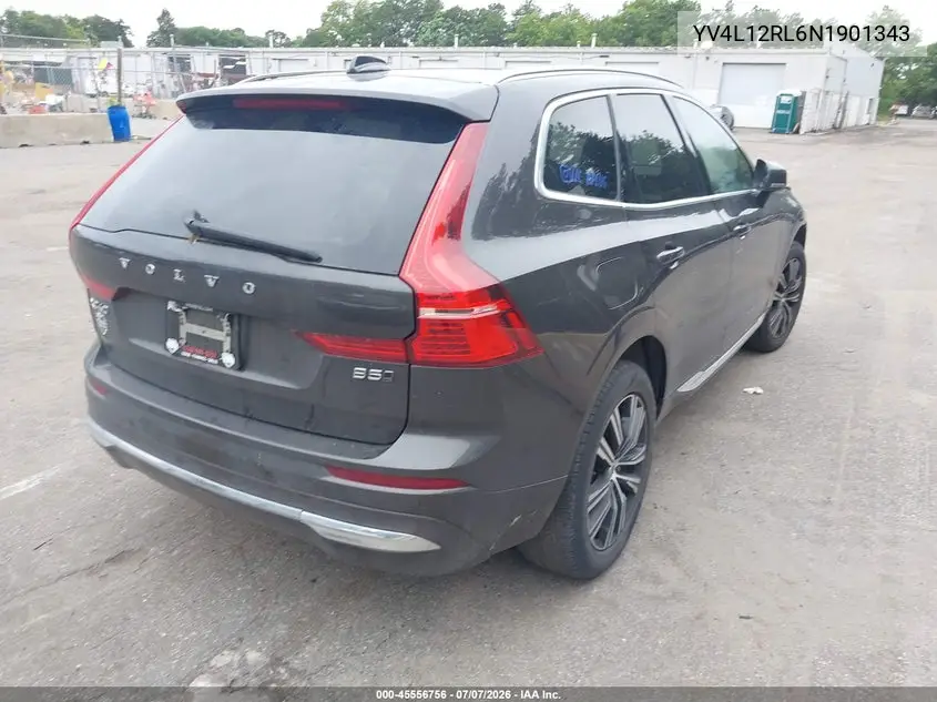2022 Volvo Xc60 B5 Inscription VIN: YV4L12RL6N1901343 Lot: 45556756