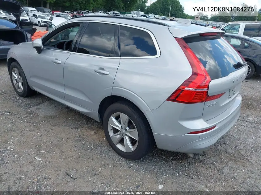 2022 Volvo Xc60 B5 Momentum VIN: YV4L12DK8N1084276 Lot: 45568234