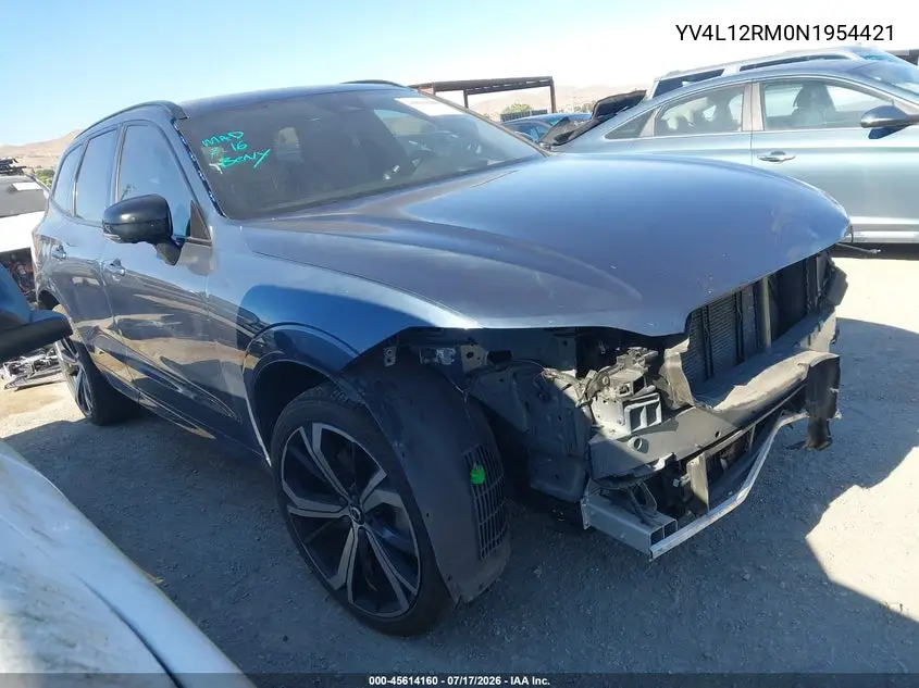 2022 Volvo Xc60 B5 R-Design VIN: YV4L12RM0N1954421 Lot: 45614160