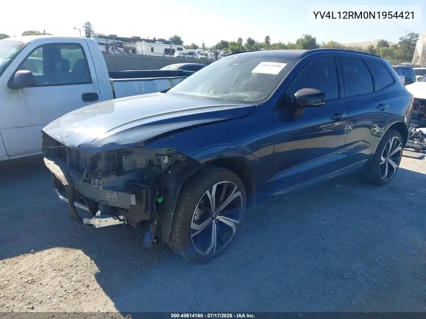 2022 Volvo Xc60 B5 R-Design VIN: YV4L12RM0N1954421 Lot: 45614160