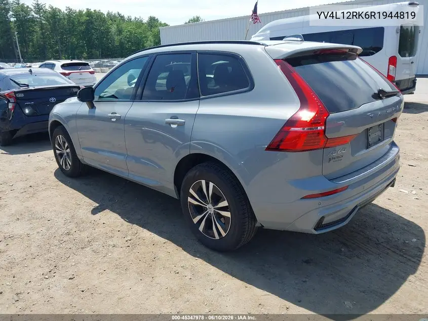 2024 Volvo Xc60 B5 Core Dark Theme VIN: YV4L12RK6R1944819 Lot: 45347978