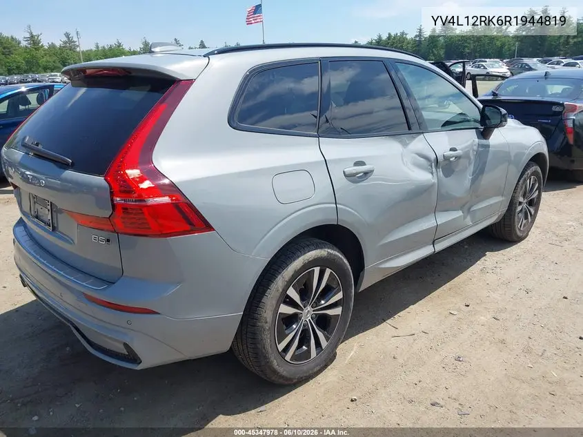 2024 Volvo Xc60 B5 Core Dark Theme VIN: YV4L12RK6R1944819 Lot: 45347978