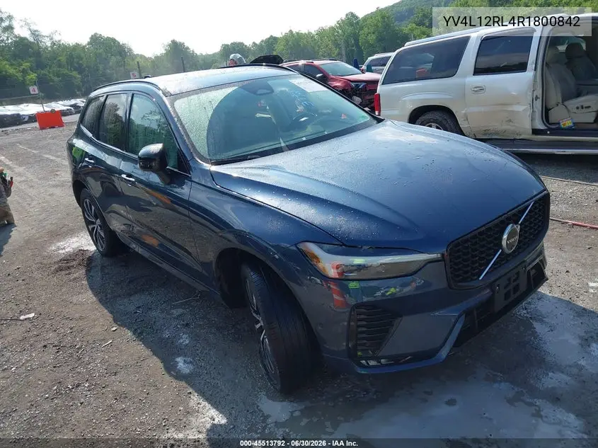 2024 Volvo Xc60 B5 Plus Dark Theme VIN: YV4L12RL4R1800842 Lot: 45513792