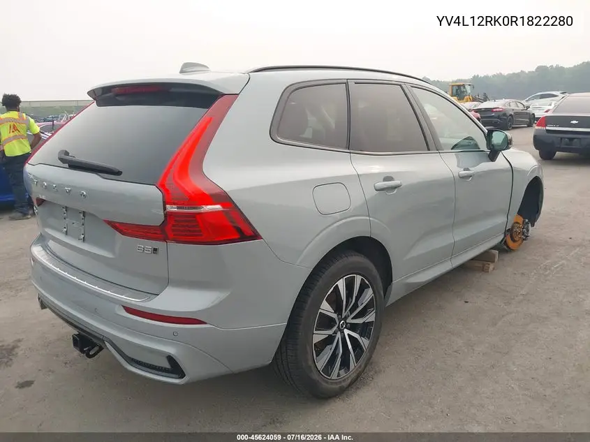 2024 Volvo Xc60 B5 Core Dark Theme VIN: YV4L12RK0R1822280 Lot: 45624059