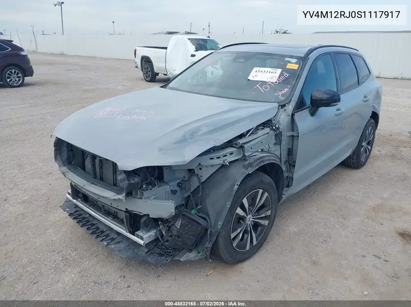 2025 Volvo Xc60 B5 Core VIN: YV4M12RJ0S1117917 Lot: 45532165