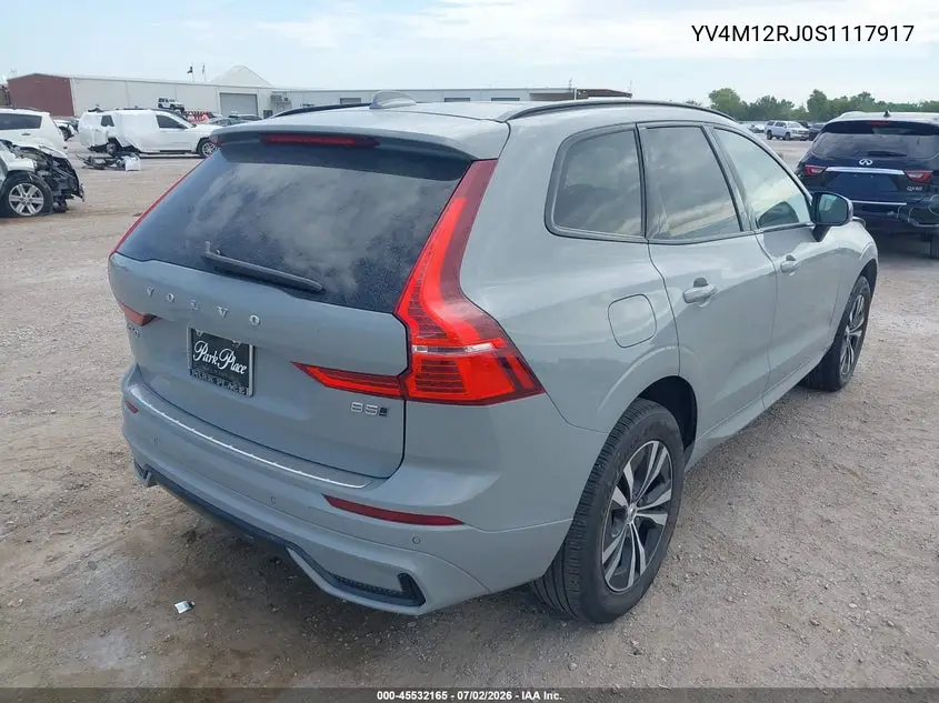 2025 Volvo Xc60 B5 Core VIN: YV4M12RJ0S1117917 Lot: 45532165