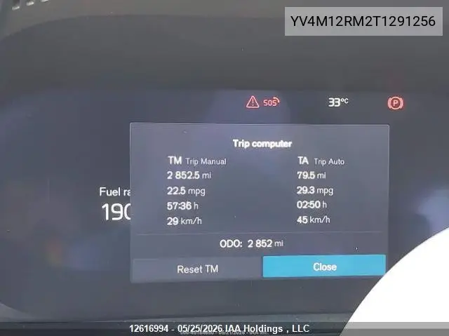 2026 Volvo Xc60 Ultra VIN: YV4M12RM2T1291256 Lot: 12616994
