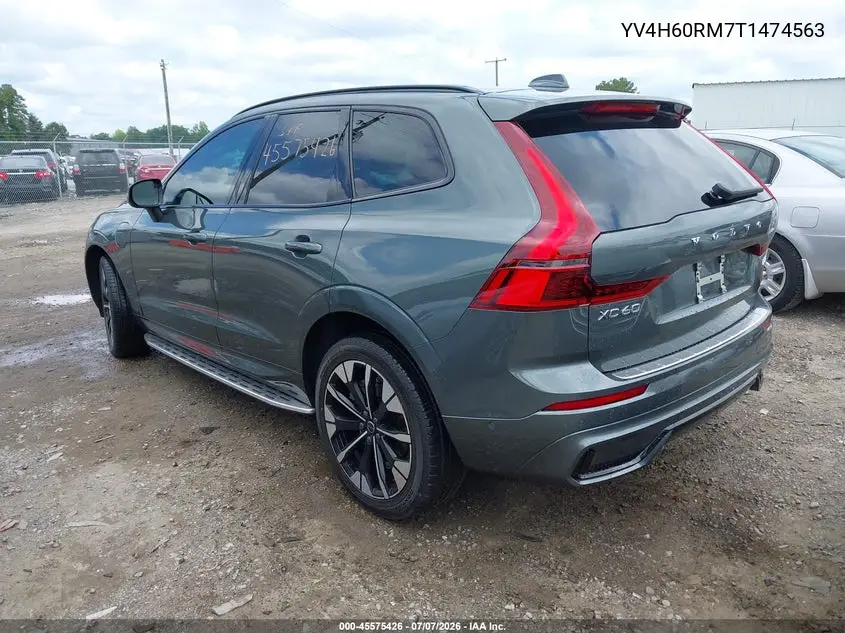2026 Volvo Xc60 Plug-In Hybrid Ultra, T8 Awd Electric/Gasoline, Dark VIN: YV4H60RM7T1474563 Lot: 45575426