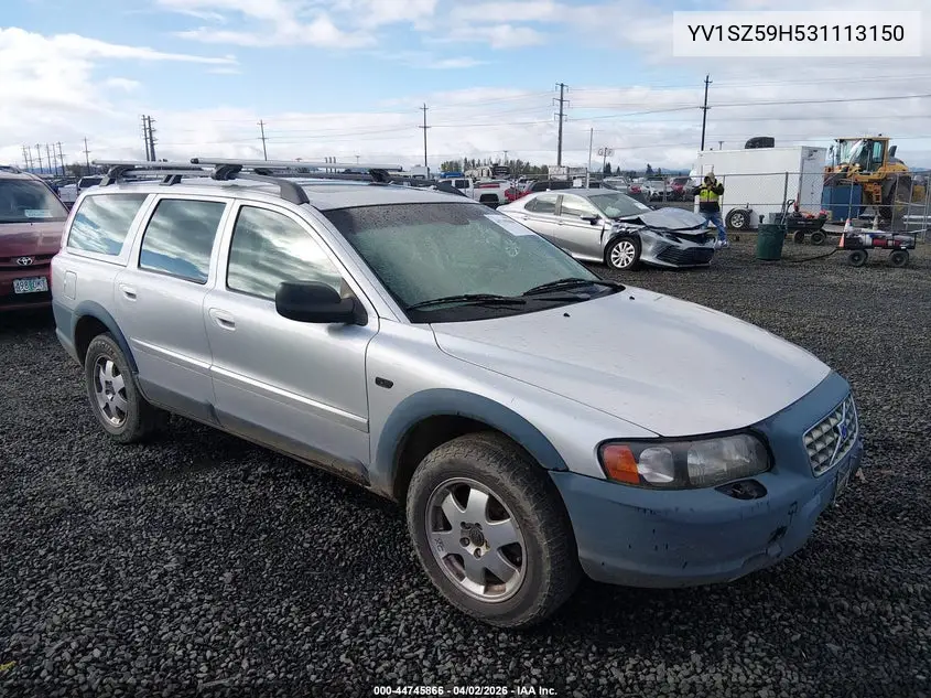 2003 Volvo Xc70 2.5T VIN: YV1SZ59H531113150 Lot: 44745866