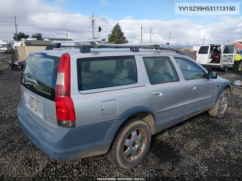 2003 Volvo Xc70 2.5T VIN: YV1SZ59H531113150 Lot: 44745866