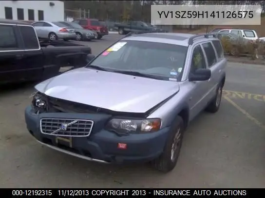 2004 Volvo Xc70 VIN: YV1SZ59H141126575 Lot: 12192315
