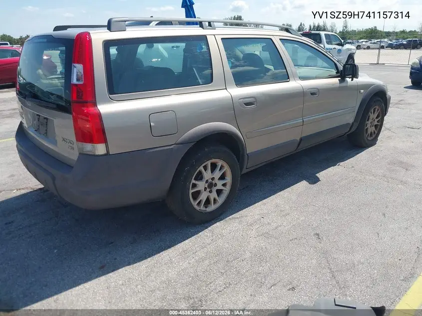 2004 Volvo Xc70 2.5T VIN: YV1SZ59H741157314 Lot: 45362403
