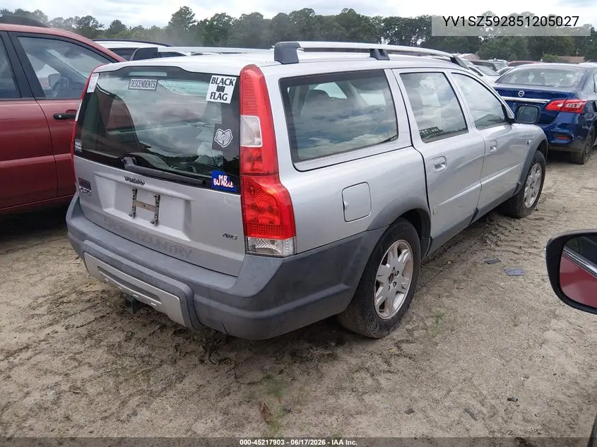 2005 Volvo Xc70 2.5T Awd VIN: YV1SZ592851205027 Lot: 45217903