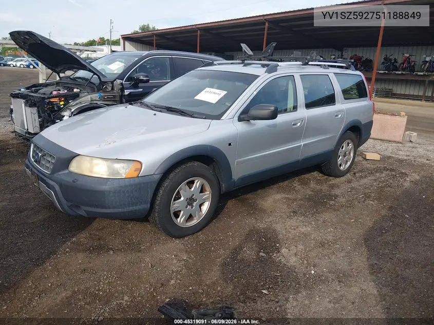 2005 Volvo Xc70 2.5T A Awd/2.5T A Awd Sr VIN: YV1SZ592751188849 Lot: 45319091