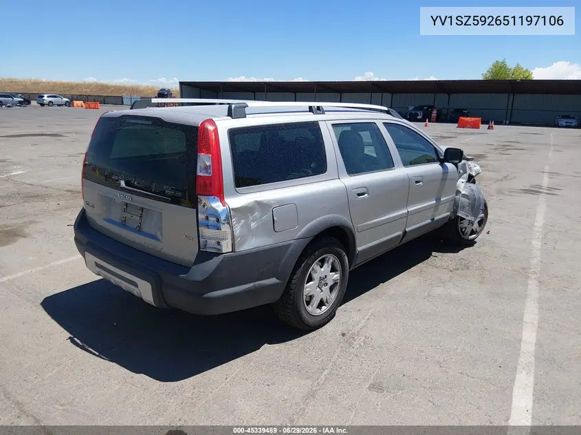 2005 Volvo Xc70 2.5T A Awd/2.5T A Awd Sr VIN: YV1SZ592651197106 Lot: 45339489