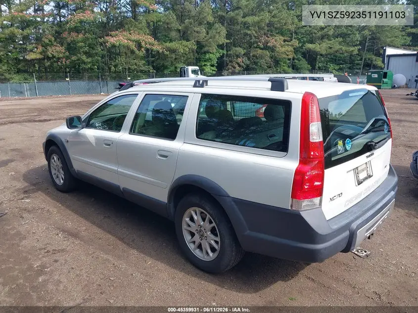 2005 Volvo Xc70 VIN: YV1SZ592351191103 Lot: 45359931