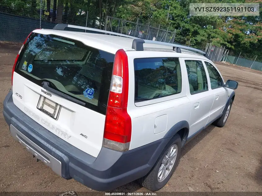 2005 Volvo Xc70 VIN: YV1SZ592351191103 Lot: 45359931