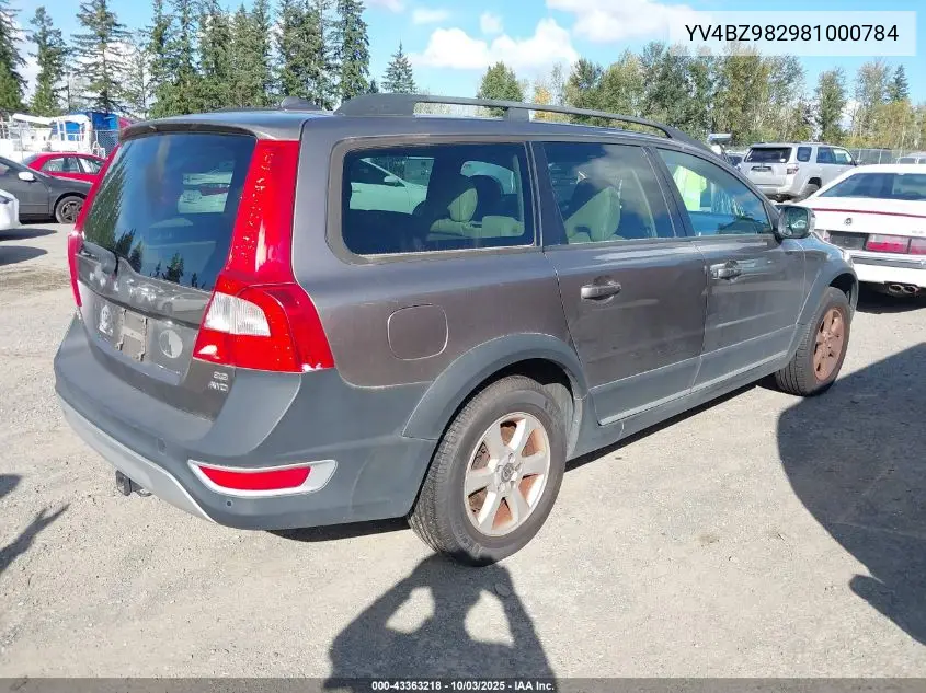 2008 Volvo Xc70 3.2 VIN: YV4BZ982981000784 Lot: 43363218