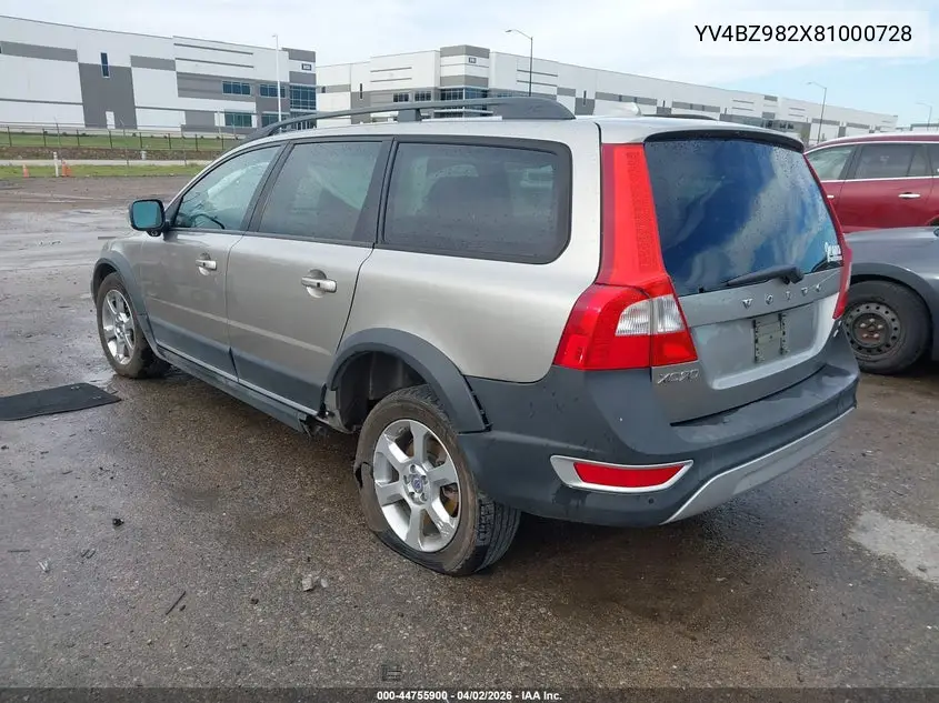 2008 Volvo Xc70 3.2 VIN: YV4BZ982X81000728 Lot: 44755900