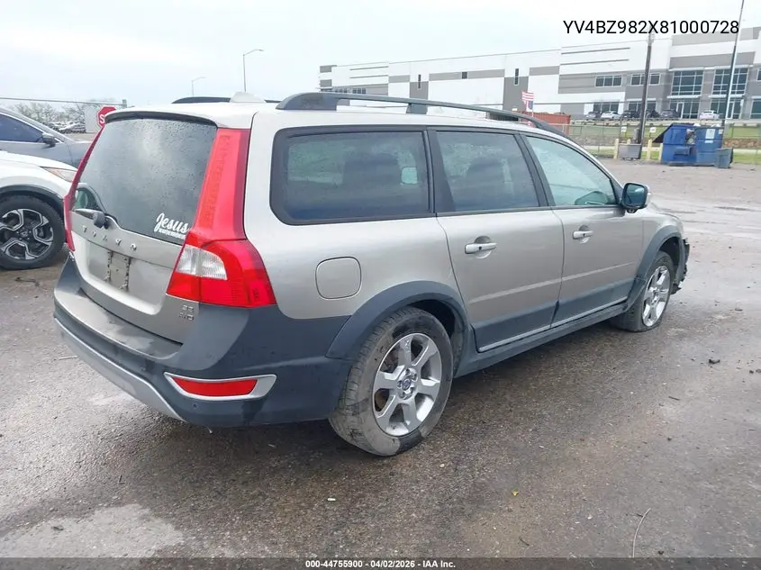 2008 Volvo Xc70 3.2 VIN: YV4BZ982X81000728 Lot: 44755900