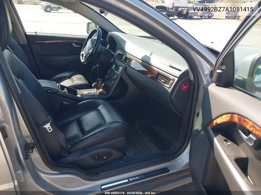 2010 Volvo Xc70 T6 VIN: YV4992BZ7A1081415 Lot: 45002116