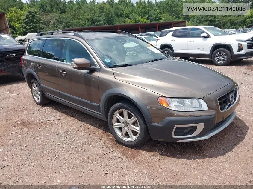 2012 Volvo Xc70 3.2L/3.2L Platinum/3.2L Premier/3.2L Premier Plus VIN: YV4940BZ4C1140085 Lot: 45561302