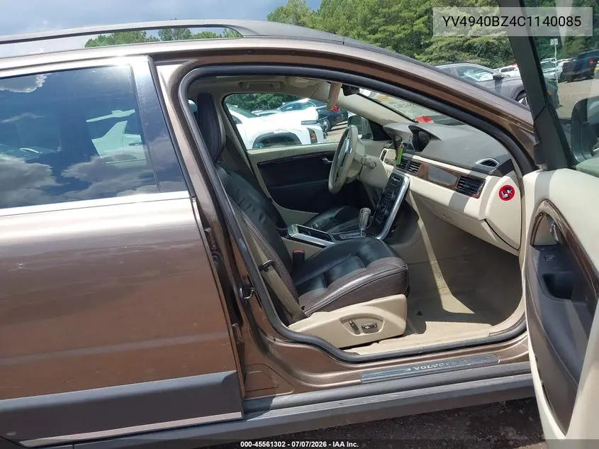 2012 Volvo Xc70 3.2L/3.2L Platinum/3.2L Premier/3.2L Premier Plus VIN: YV4940BZ4C1140085 Lot: 45561302