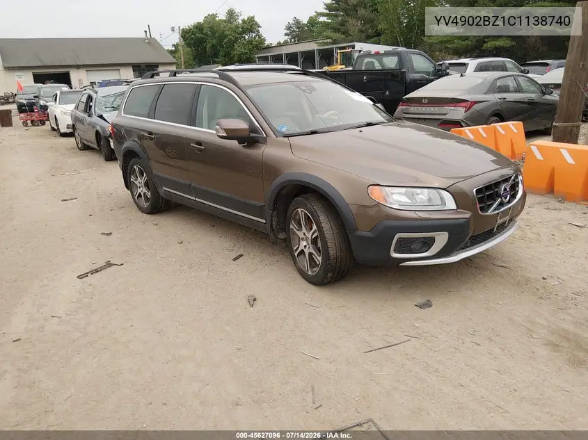 2012 Volvo Xc70 T6/T6 Platinum/T6 Premier Plus VIN: YV4902BZ1C1138740 Lot: 45627096