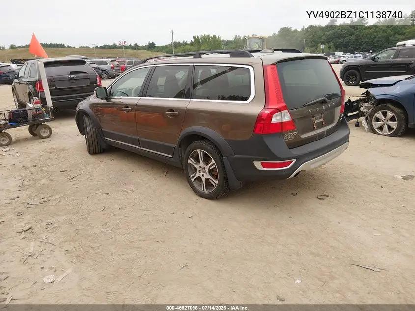 2012 Volvo Xc70 T6/T6 Platinum/T6 Premier Plus VIN: YV4902BZ1C1138740 Lot: 45627096