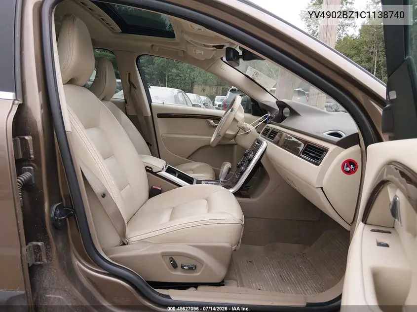 2012 Volvo Xc70 T6/T6 Platinum/T6 Premier Plus VIN: YV4902BZ1C1138740 Lot: 45627096