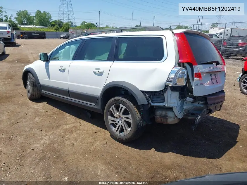 2015 Volvo Xc70 T5 Premier VIN: YV440MBB5F1202419 Lot: 45101836