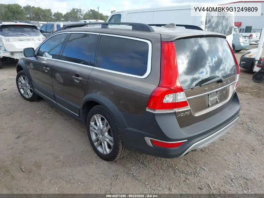 2016 Volvo Xc70 T5 Drive-E Premier VIN: YV440MBK9G1249809 Lot: 43271256