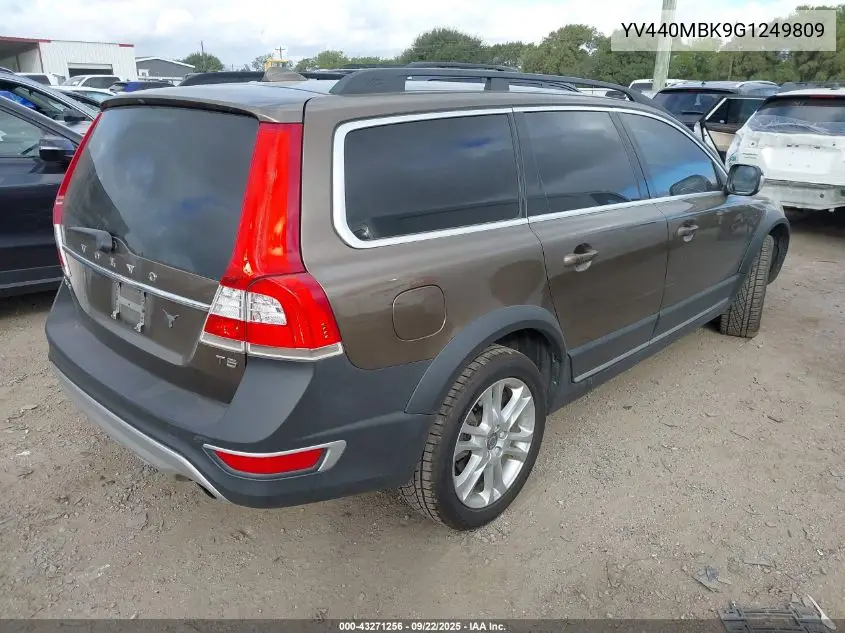 2016 Volvo Xc70 T5 Drive-E Premier VIN: YV440MBK9G1249809 Lot: 43271256