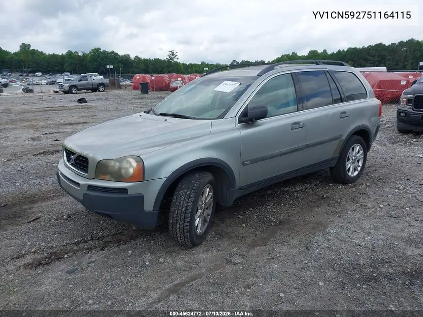 2005 Volvo Xc90 2.5T VIN: YV1CN592751164115 Lot: 45624772