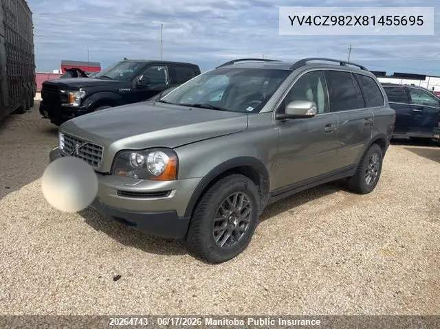 2008 Volvo Xc90 3.2 VIN: YV4CZ982X81455695 Lot: 20264743