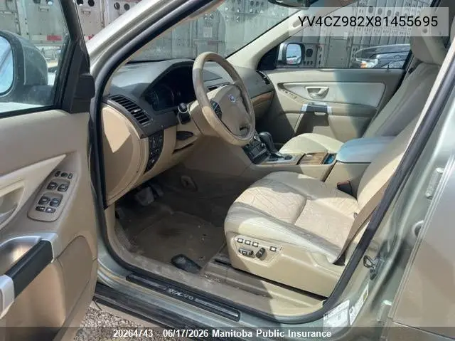 2008 Volvo Xc90 3.2 VIN: YV4CZ982X81455695 Lot: 20264743