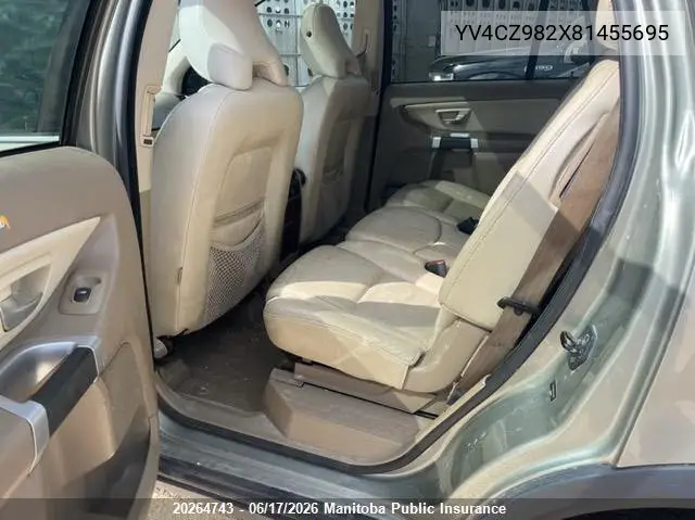 2008 Volvo Xc90 3.2 VIN: YV4CZ982X81455695 Lot: 20264743