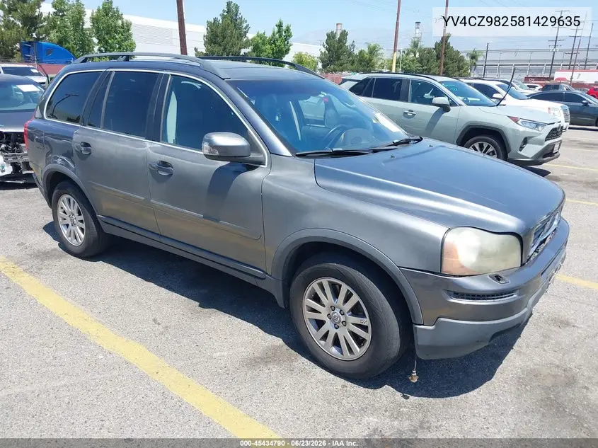 2008 Volvo Xc90 3.2 VIN: YV4CZ982581429635 Lot: 45434790