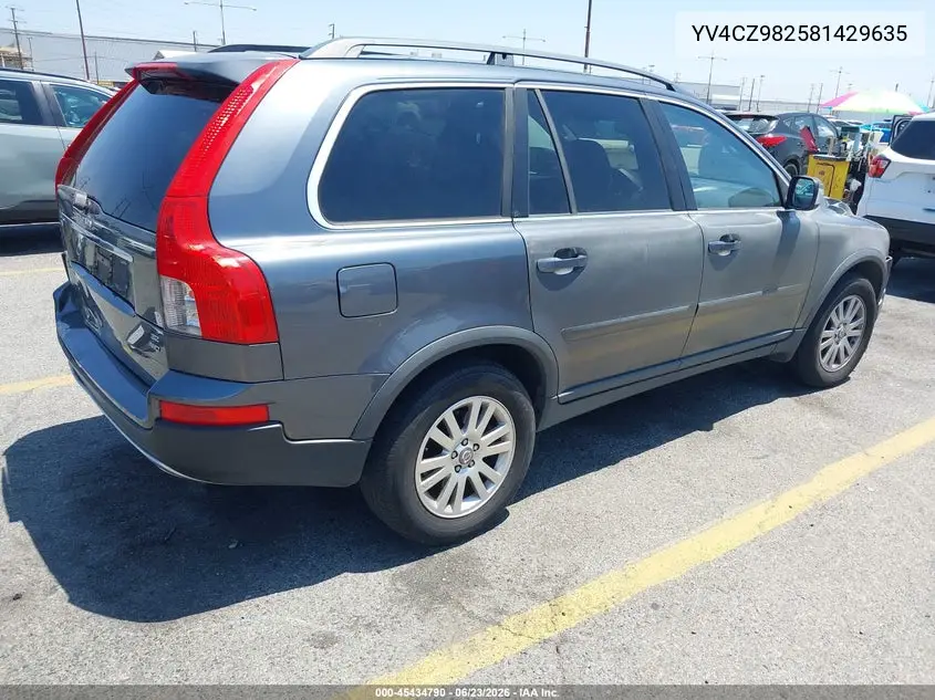 2008 Volvo Xc90 3.2 VIN: YV4CZ982581429635 Lot: 45434790