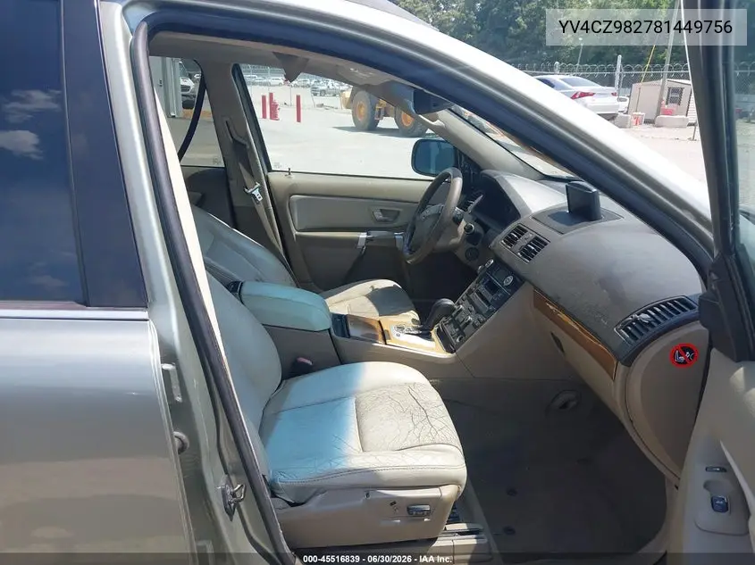 2008 Volvo Xc90 3.2 VIN: YV4CZ982781449756 Lot: 45516839