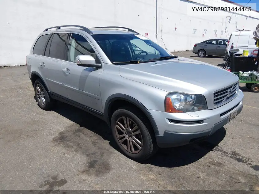 2008 Volvo Xc90 3.2 VIN: YV4CZ982981444445 Lot: 45567199