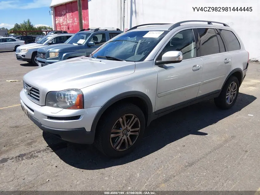 2008 Volvo Xc90 3.2 VIN: YV4CZ982981444445 Lot: 45567199