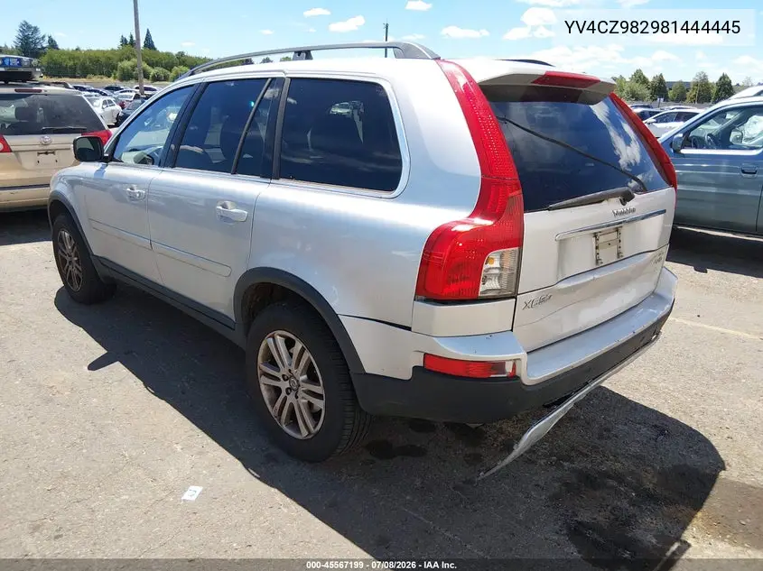 2008 Volvo Xc90 3.2 VIN: YV4CZ982981444445 Lot: 45567199