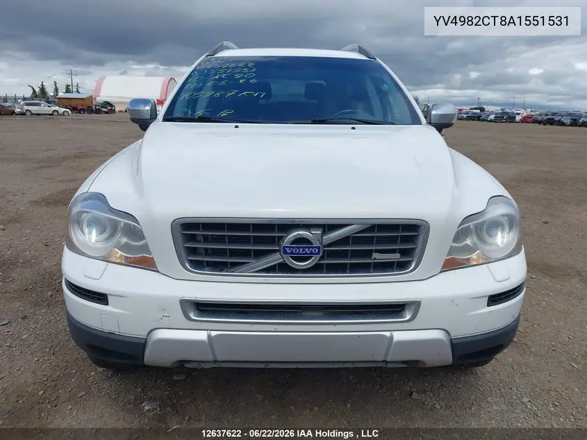 2010 Volvo Xc90 3.2/3.2 Luxury/3.2 R-Design VIN: YV4982CT8A1551531 Lot: 12637622